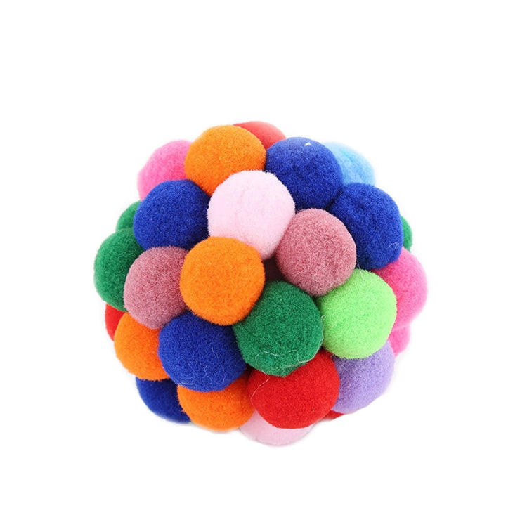 3 PCS colorido hecho a mano campanas gato bola animosa juguete para mascotas, L, M, S