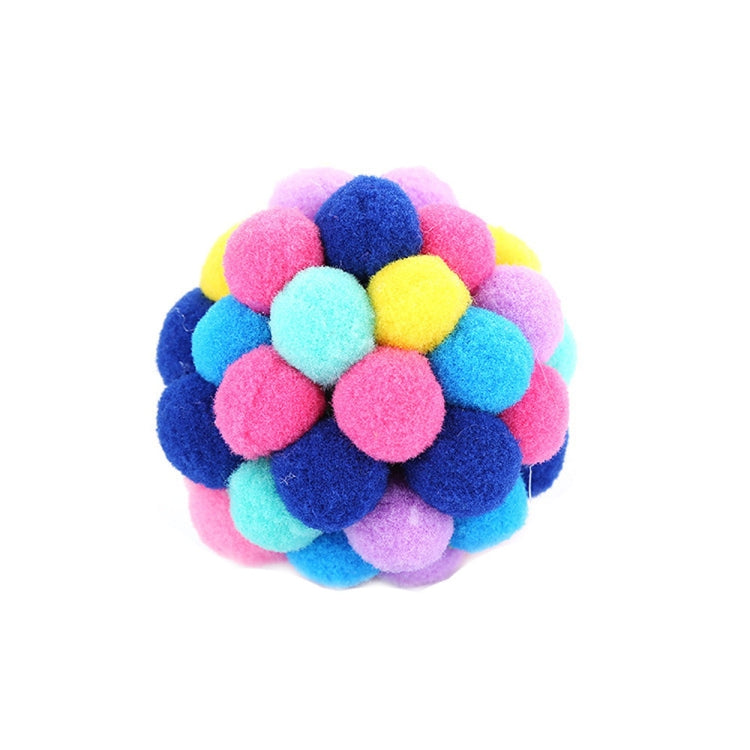 3 PCS colorido hecho a mano campanas gato bola animosa juguete para mascotas, L, M, S