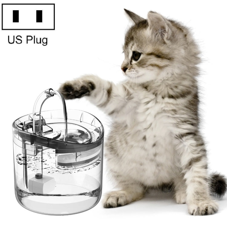 Dispensador de agua eléctrico para mascotas, silencioso y sin fugas, US Plug  Transparent Color, UK Plug Transparent Color, US Plug  Smart Induction Starter, EU Plug Smart Induction Starter