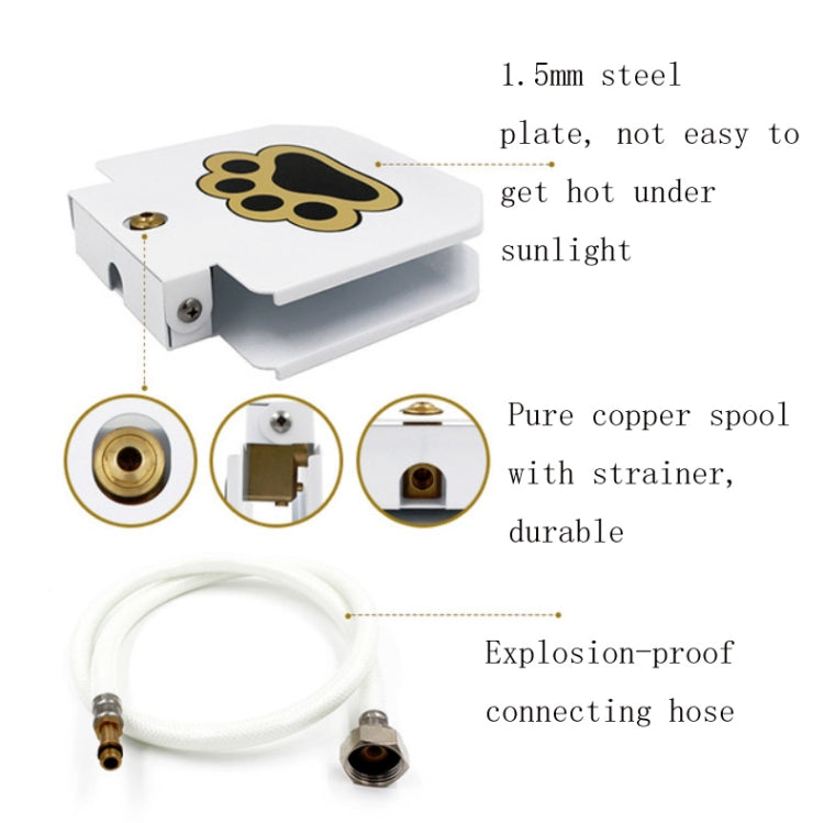 Fuente inteligente para mascotas Fuente para beber automática, Plastic Steel White Paint US Plug, Plastic Steel White Paint UK Plug