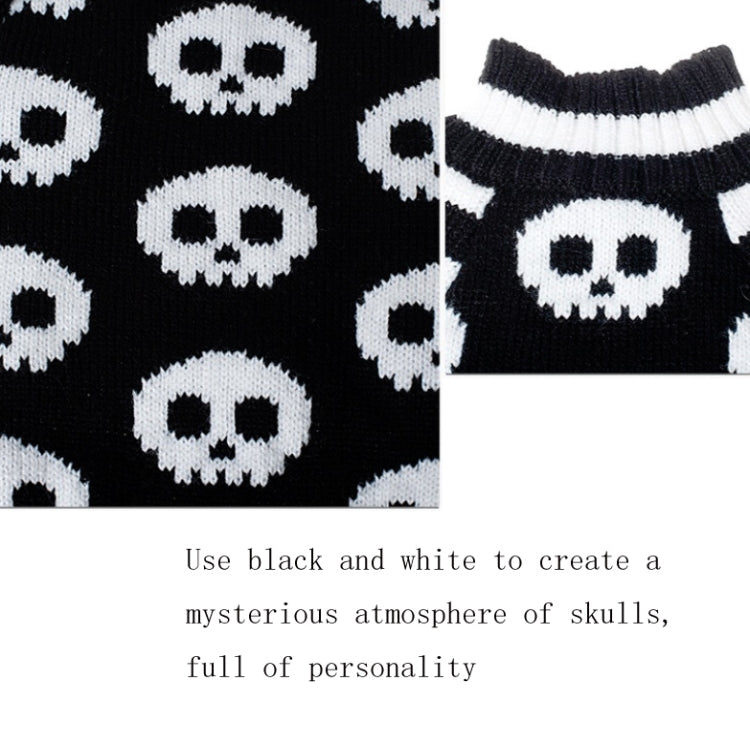 Disfraz de perro y gato con suéter para mascotas con calavera de Halloween, XXS, XS, S, M, L, XL