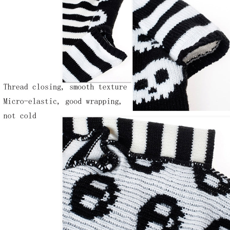 Disfraz de perro y gato con suéter para mascotas con calavera de Halloween, XXS, XS, S, M, L, XL