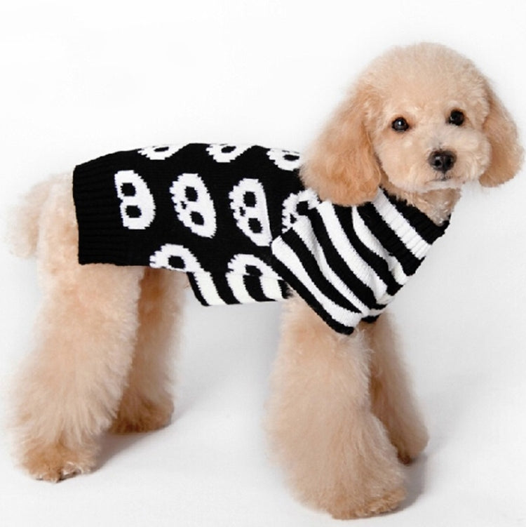 Disfraz de perro y gato con suéter para mascotas con calavera de Halloween, XXS, XS, S, M, L, XL