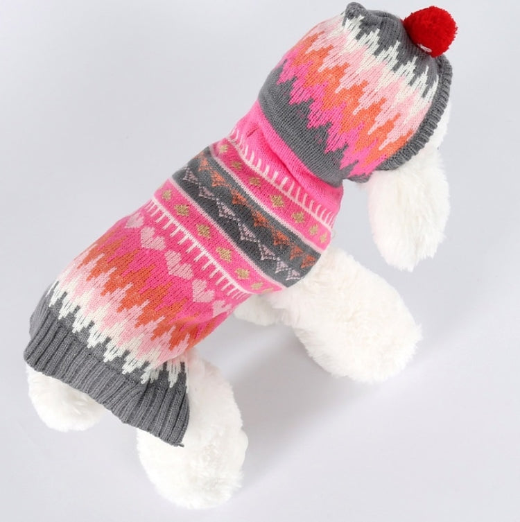 Disfraz de Navidad para mascotas, suéter, bola con capucha, disfraz de copo de nieve, XXS, XS, S, M, L