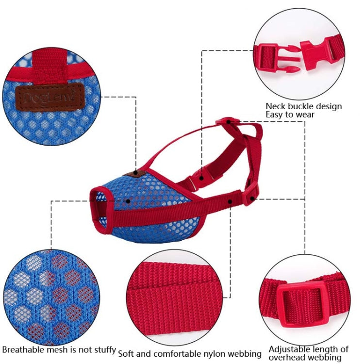 Doglemi Bozal para perro Suministros para mascotas Tapón de corteza transpirable Bozal Cubierta para la boca del perro, S, M, L, XL
