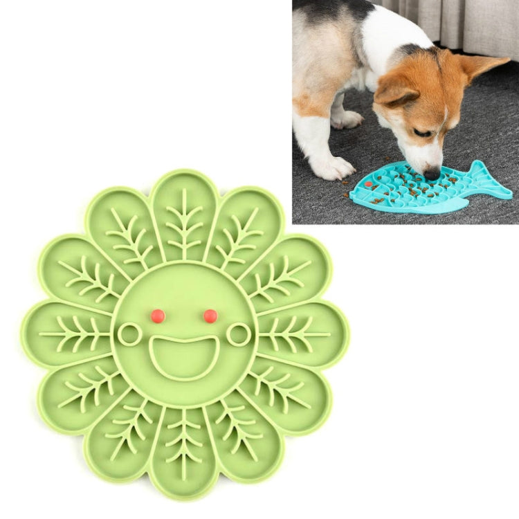 2 uds., alfombrilla de silicona para comida lenta para perros y gatos, cuenco antiestrangulamiento, Fish Type, Claw Type, Flower Type