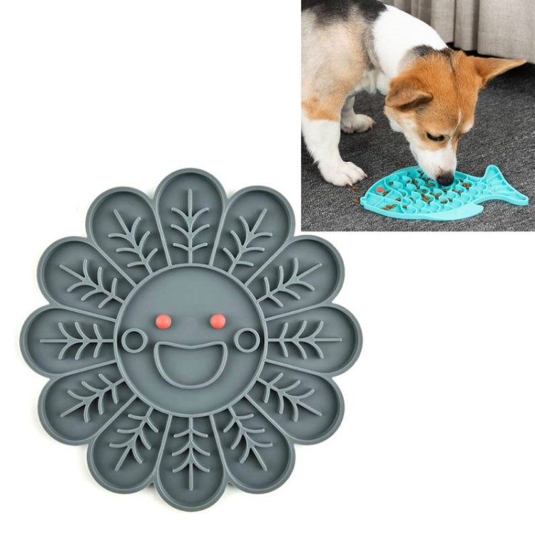 2 uds., alfombrilla de silicona para comida lenta para perros y gatos, cuenco antiestrangulamiento, Fish Type, Claw Type, Flower Type