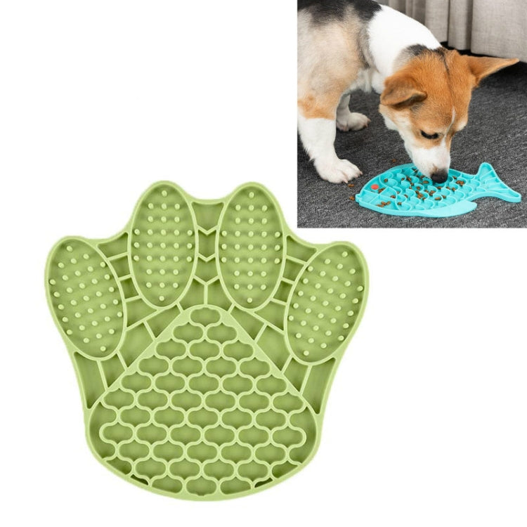 2 uds., alfombrilla de silicona para comida lenta para perros y gatos, cuenco antiestrangulamiento, Fish Type, Claw Type, Flower Type