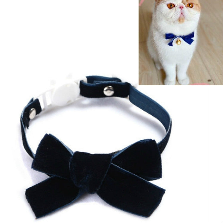 5 uds. Collar ajustable con lazo de terciopelo para mascotas, accesorios para pajarita para gato, perro y conejo, S 17-30cm Bowknot, S 17-30cm Bowknot With Bell