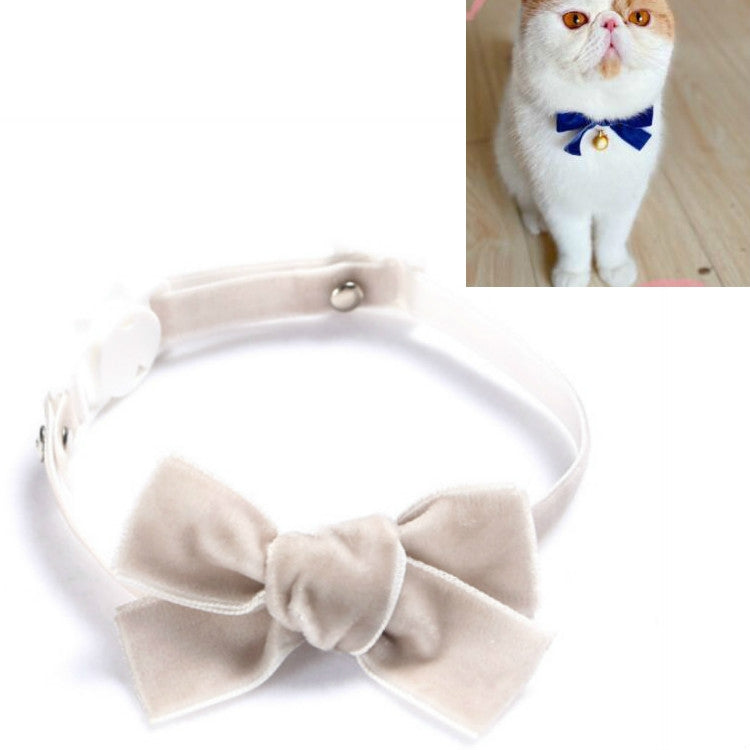 5 uds. Collar ajustable con lazo de terciopelo para mascotas, accesorios para pajarita para gato, perro y conejo, S 17-30cm Bowknot, S 17-30cm Bowknot With Bell