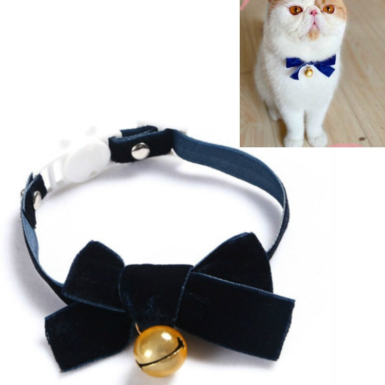 5 uds. Collar ajustable con lazo de terciopelo para mascotas, accesorios para pajarita para gato, perro y conejo, S 17-30cm Bowknot, S 17-30cm Bowknot With Bell
