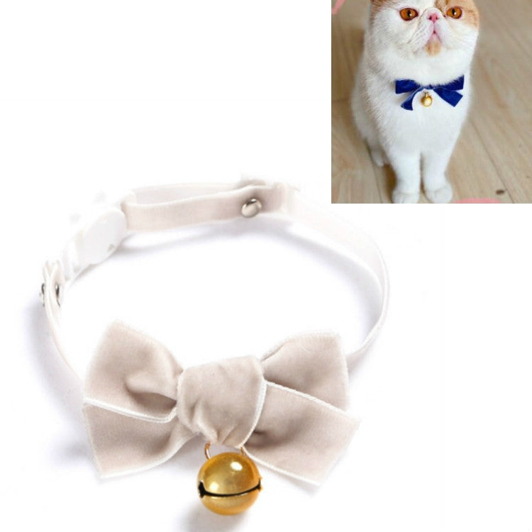 5 uds. Collar ajustable con lazo de terciopelo para mascotas, accesorios para pajarita para gato, perro y conejo, S 17-30cm Bowknot, S 17-30cm Bowknot With Bell