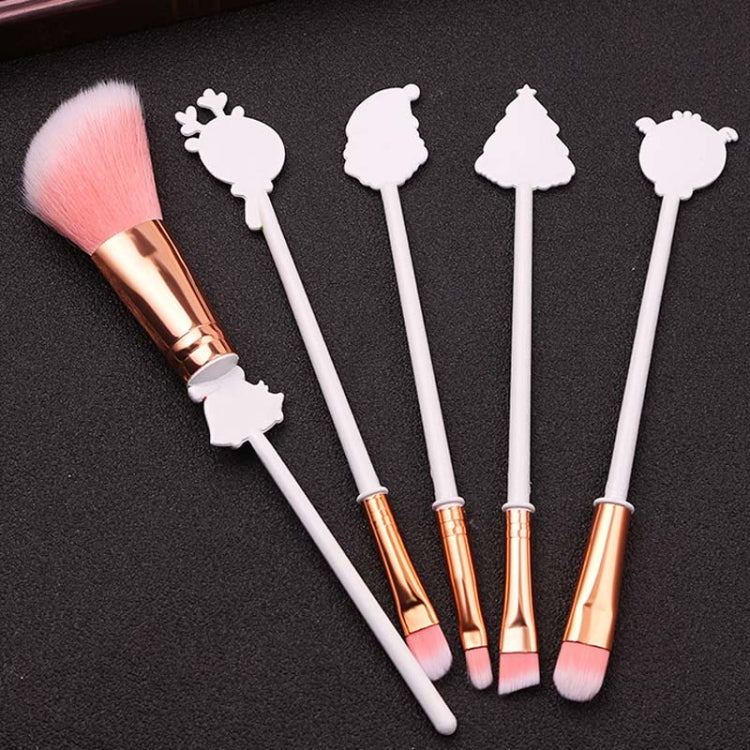 Juego de herramientas de belleza para principiantes, regalo de pincel de maquillaje navideño, alce, Five Long Style-Single Side, Six Long Style-Double-Sided, Five Shorts 1-Double Sided, Five Shorts 2-Double Sided, Five Shorts 3-Double Sided            ...