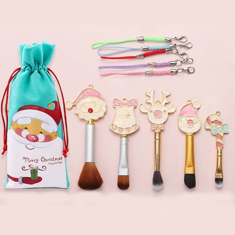 Juego de herramientas de belleza para principiantes, regalo de pincel de maquillaje navideño, alce, Five Long Style-Single Side, Six Long Style-Double-Sided, Five Shorts 1-Double Sided, Five Shorts 2-Double Sided, Five Shorts 3-Double Sided            ...