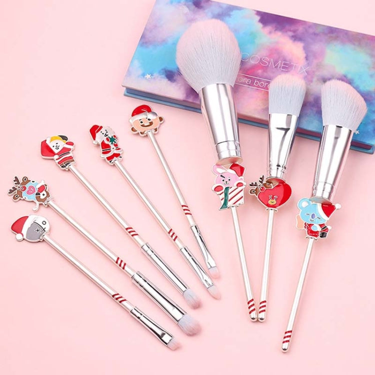 Juego de herramientas de belleza para principiantes, regalo de pincel de maquillaje navideño, alce, Five Long Style-Single Side, Six Long Style-Double-Sided, Five Shorts 1-Double Sided, Five Shorts 2-Double Sided, Five Shorts 3-Double Sided            ...