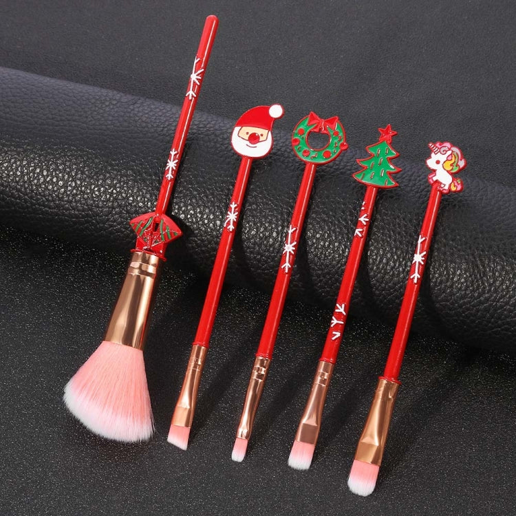 Juego de herramientas de belleza para principiantes, regalo de pincel de maquillaje navideño, alce, Five Long Style-Single Side, Six Long Style-Double-Sided, Five Shorts 1-Double Sided, Five Shorts 2-Double Sided, Five Shorts 3-Double Sided            ...