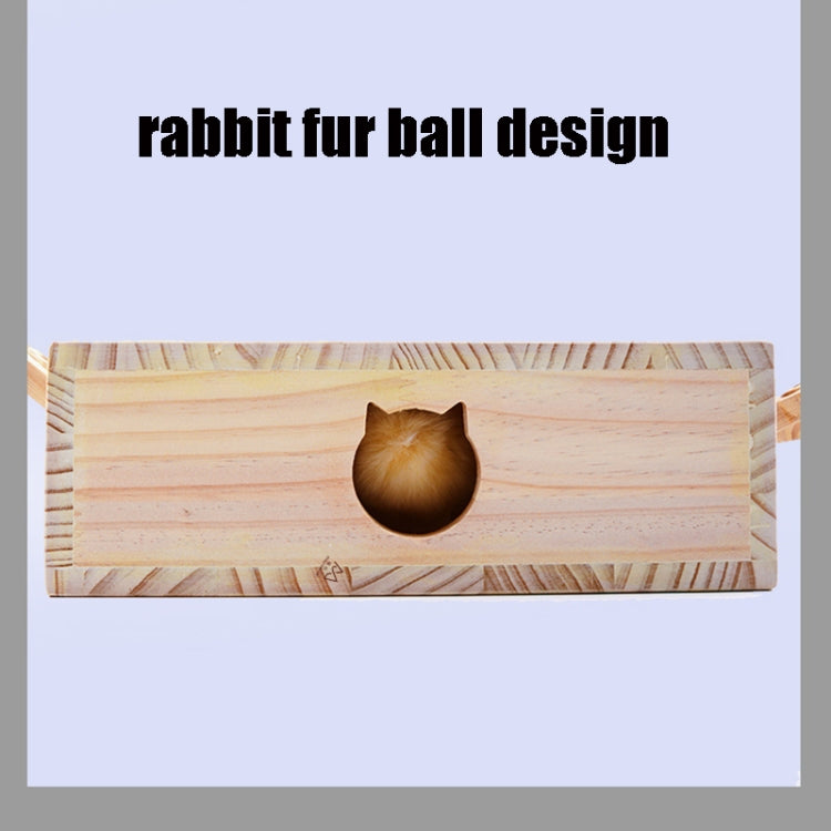 Juguetes para hámster y gatos Suministros para gatos de madera maciza, Cloud Hairy Mouse