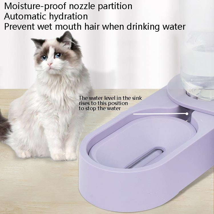 Suministros para mascotas, cuenco de comida para perros y gatos, cuenco doble giratorio plegable, Green Without Bowl, Purple Without Bowl, Pink Without Bowl, Gray Without Bowl, Green With Bowl, Purple With Bowl, Pink With Bowl, Gray With Bowl