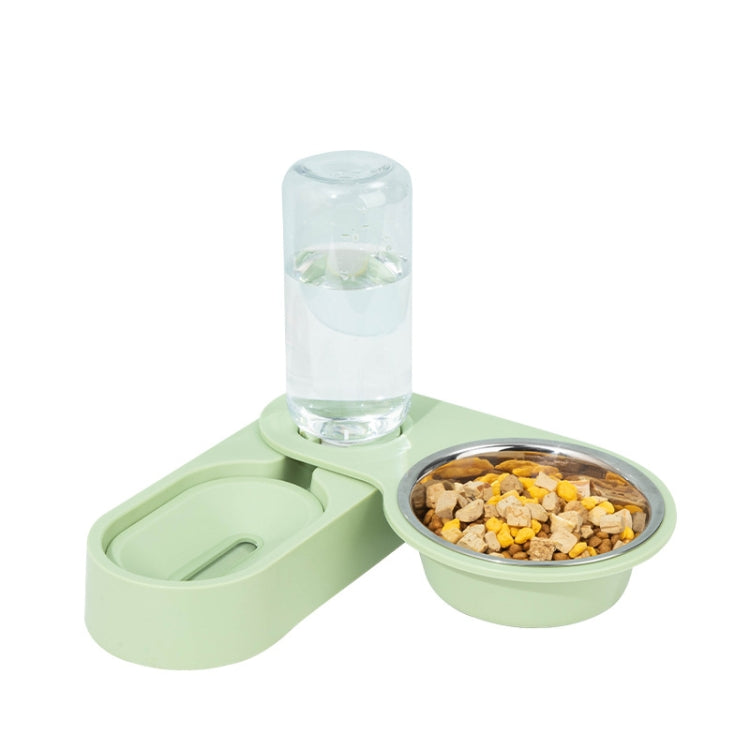 Suministros para mascotas, cuenco de comida para perros y gatos, cuenco doble giratorio plegable, Green Without Bowl, Purple Without Bowl, Pink Without Bowl, Gray Without Bowl, Green With Bowl, Purple With Bowl, Pink With Bowl, Gray With Bowl