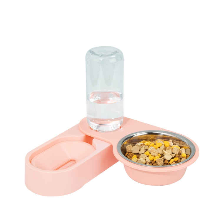 Suministros para mascotas, cuenco de comida para perros y gatos, cuenco doble giratorio plegable, Green Without Bowl, Purple Without Bowl, Pink Without Bowl, Gray Without Bowl, Green With Bowl, Purple With Bowl, Pink With Bowl, Gray With Bowl