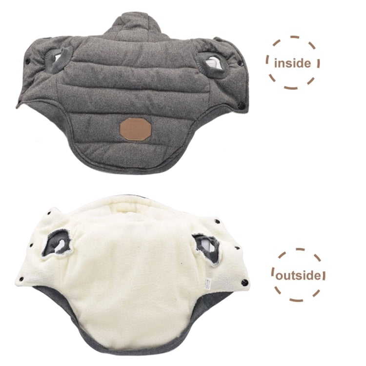 Abrigo acolchado de invierno Chaqueta de algodón súper cálida y suave para perro mascota, S, M, L, XL, XXL