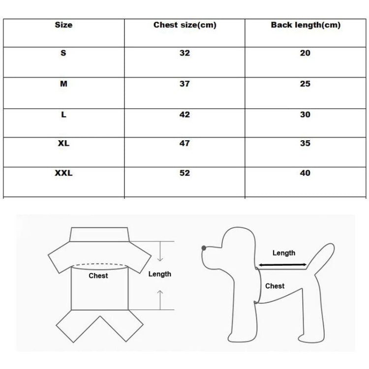 Abrigo acolchado de invierno Chaqueta de algodón súper cálida y suave para perro mascota, S, M, L, XL, XXL