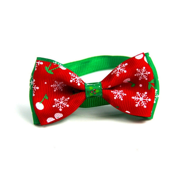 5 uds Navidad vacaciones Gato perro Collar pajarita correa ajustable para el cuello gato accesorios de aseo para perros producto para mascotas
