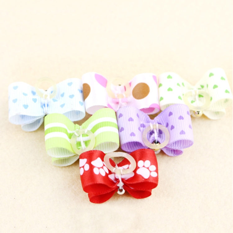 2 uds. Corbatas para perros con lazo adorable hechas a mano con lazo para perro, Loverly Bowknot Dog Ties