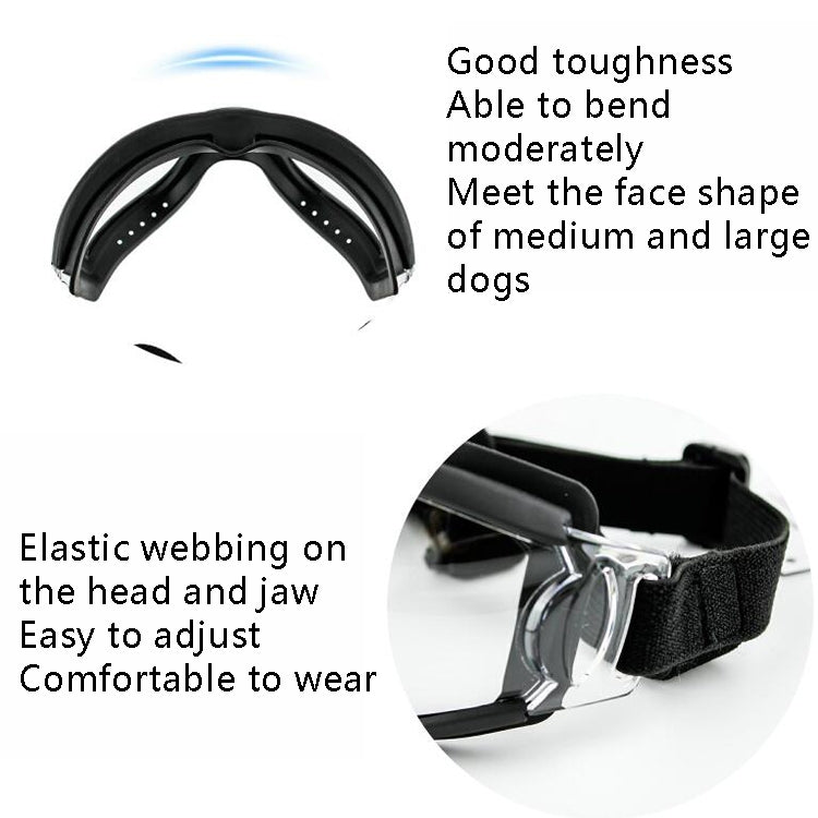 Gafas para mascotas, gafas transparentes para perros, gafas impermeables a prueba de viento y nieve para perros, Transparent Glasses
