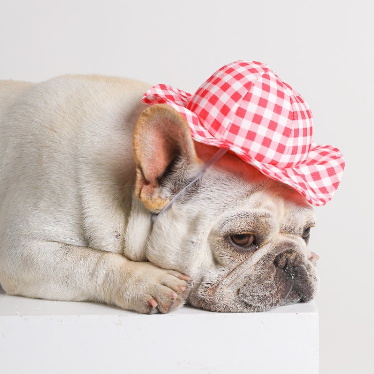 2 PCS Perro ?? Sombrero Verano Fresco Foto Decoración Mascota Gato Sombrero para el sol, S, M