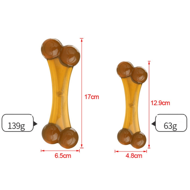 Juguete de mordedura de perro de limpieza de palo molar de perro de PU de nailon, Large Double Head Arched Bone, Small Double Bone, Large Double Bone
