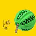 Juguete para mascotas, juguete Cartoa, molino de bolas con fugas para mascotas, juguete de goma, Bola de limpieza, Small (Green), Large (Green)