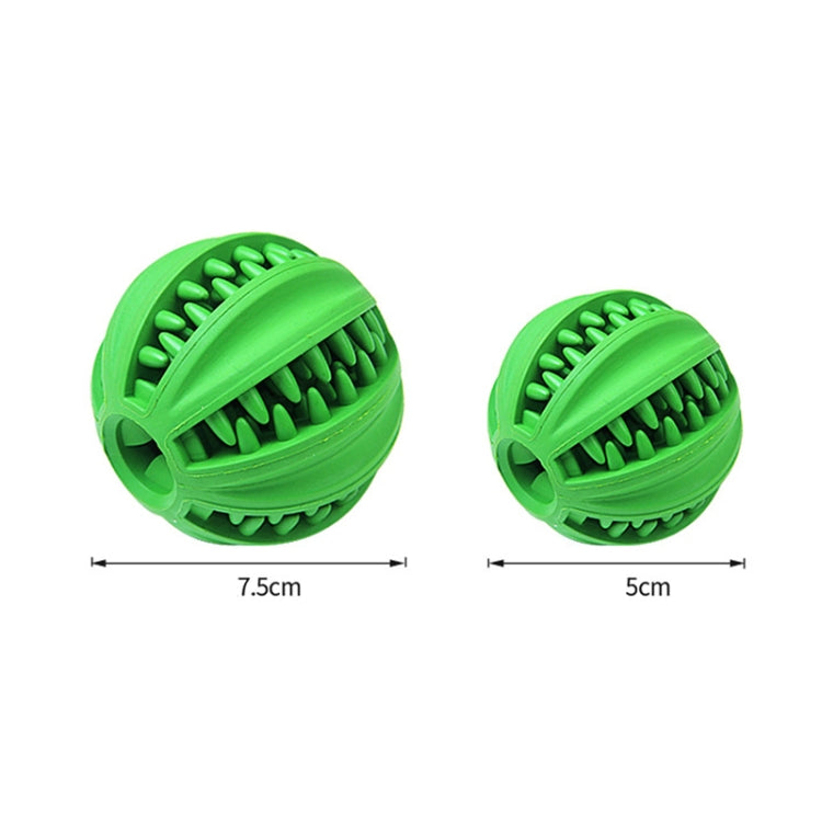 Juguete para mascotas, juguete Cartoa, molino de bolas con fugas para mascotas, juguete de goma, Bola de limpieza, Small (Green), Large (Green)