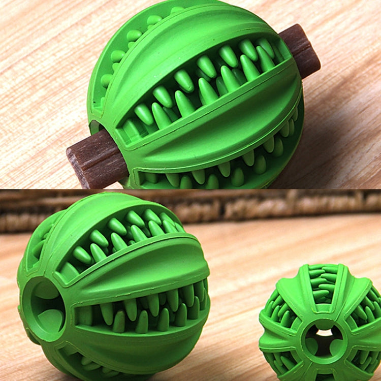Juguete para mascotas, juguete Cartoa, molino de bolas con fugas para mascotas, juguete de goma, Bola de limpieza, Small (Green), Large (Green)