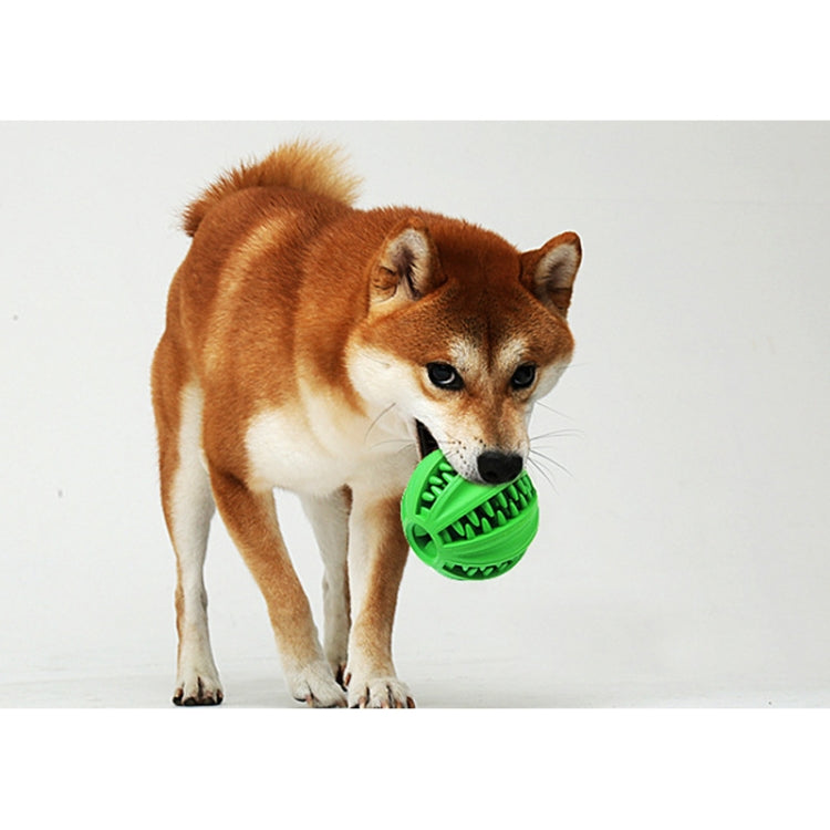 Juguete para mascotas, juguete Cartoa, molino de bolas con fugas para mascotas, juguete de goma, Bola de limpieza, Small (Green), Large (Green)