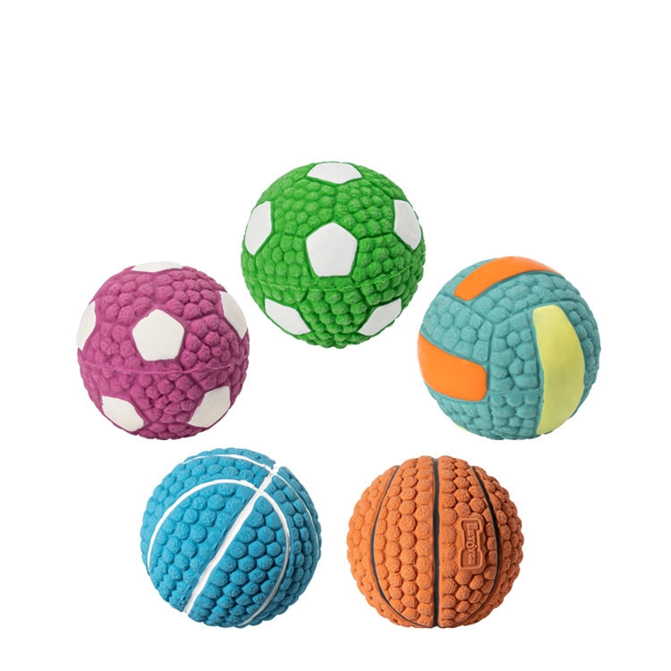 Juguete para perros Látex Mordedura de perro Bola con sonido Juguetes para mascotas, Large Volleyball, Large Tennis, Large  Rugby