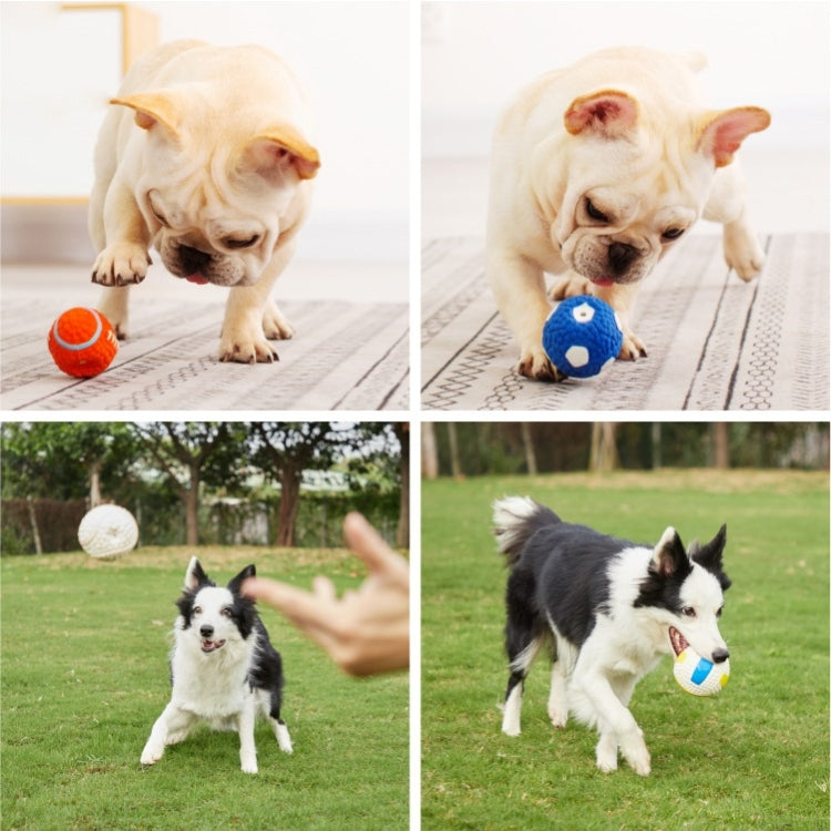 Juguete para perros Látex Mordedura de perro Bola con sonido Juguetes para mascotas, Large Volleyball, Large Tennis, Large  Rugby