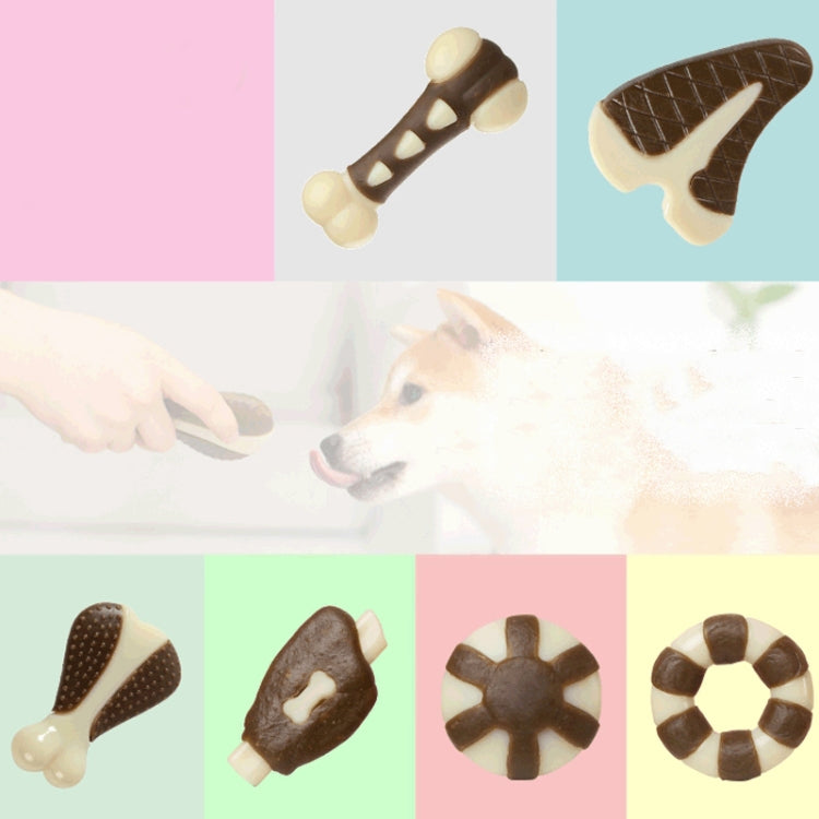 Juguete resistente a mordeduras de mascotas, dientes molares de piel de vaca de nailon, juguete para comer hueso para perros, Small (Steak), Large (Steak), Small  (Chicken Wings), Large (Chicken Wings), Small  (Chicken Leg), Large  (Chicken Leg)