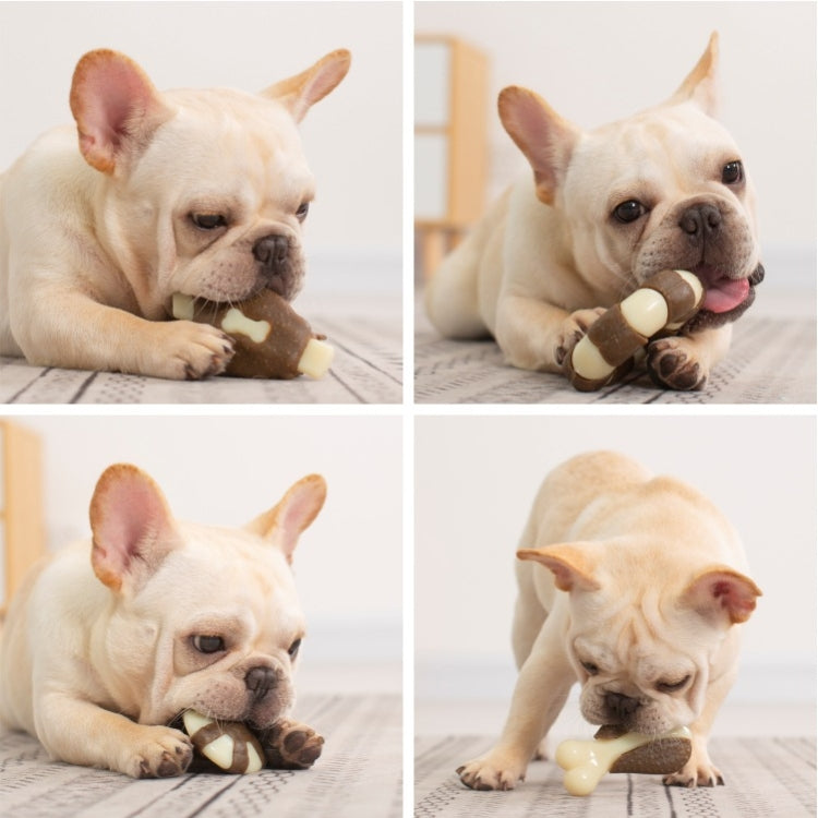 Juguete resistente a mordeduras de mascotas, dientes molares de piel de vaca de nailon, juguete para comer hueso para perros, Small (Steak), Large (Steak), Small  (Chicken Wings), Large (Chicken Wings), Small  (Chicken Leg), Large  (Chicken Leg)