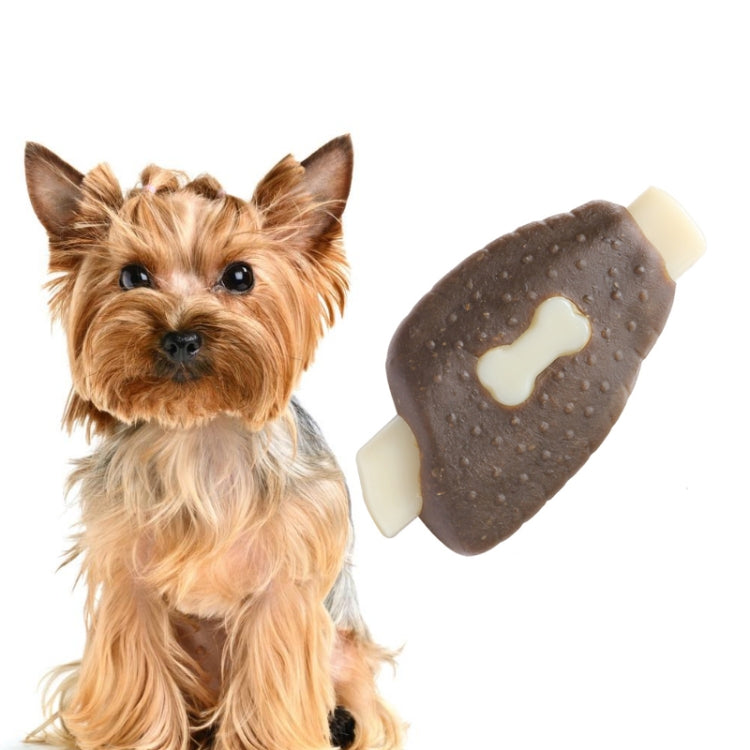 Juguete resistente a mordeduras de mascotas, dientes molares de piel de vaca de nailon, juguete para comer hueso para perros, Small (Steak), Large (Steak), Small  (Chicken Wings), Large (Chicken Wings), Small  (Chicken Leg), Large  (Chicken Leg)
