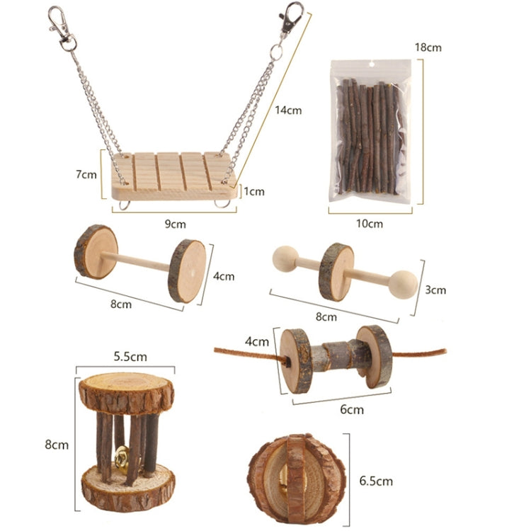 Hámster juguete mascota conejo conejillo de indias loro jugar moler juguetes de madera, 10 PCS / Set, 12 PCS / Set, 9 PCS / Set, 11 PCS / Set
