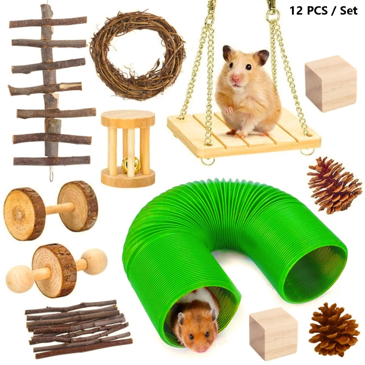Hámster juguete mascota conejo conejillo de indias loro jugar moler juguetes de madera, 10 PCS / Set, 12 PCS / Set, 9 PCS / Set, 11 PCS / Set