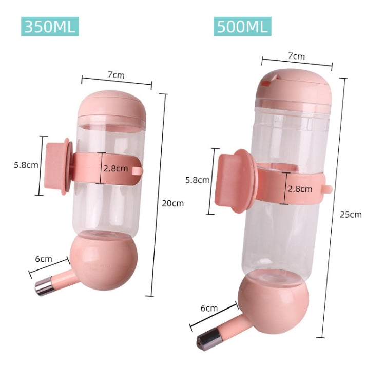 Bebedero para mascotas Tipo colgante Taza de agua para mascotas, 350ml (Blue), 350ml (Pink), 350ml (Light Green), 500ml (Blue), 500ml (Pink), 500ml (Light Green)