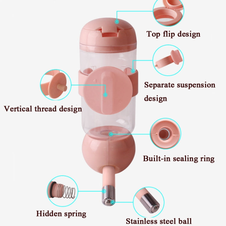 Bebedero para mascotas Tipo colgante Taza de agua para mascotas, 350ml (Blue), 350ml (Pink), 350ml (Light Green), 500ml (Blue), 500ml (Pink), 500ml (Light Green)