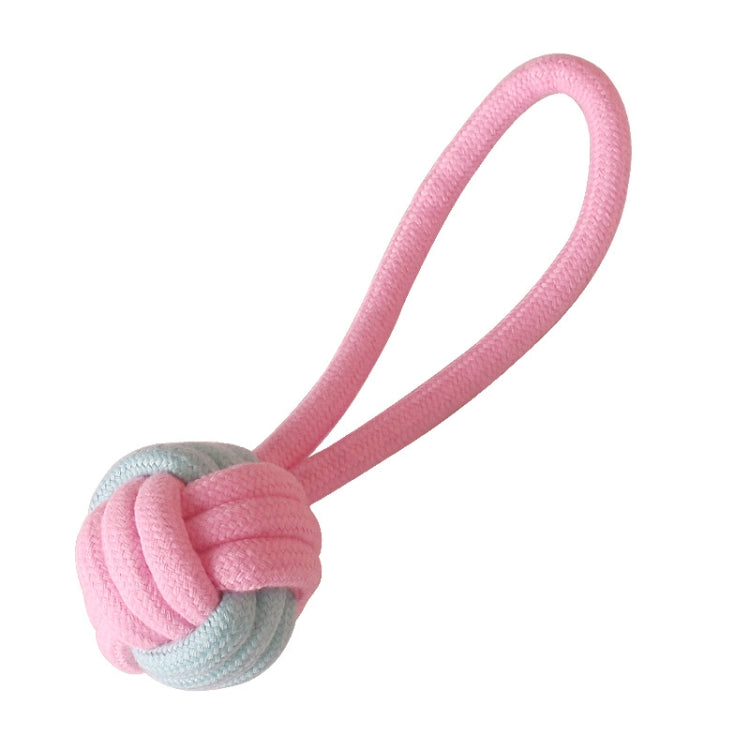 Juguete de limpieza de dientes molares para perros Cuerda de algodón tejida de color caramelo, Cotton Rope Single Ball, Single Ball, Double Ball, Hand Pulling Ball, 5 PCS Dumbbell Ball, 3 PCS Donut, Bone, Corn Stick, 7 Corn Handle Stick                ...