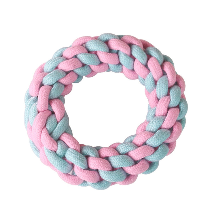 Juguete de limpieza de dientes molares para perros Cuerda de algodón tejida de color caramelo, Cotton Rope Single Ball, Single Ball, Double Ball, Hand Pulling Ball, 5 PCS Dumbbell Ball, 3 PCS Donut, Bone, Corn Stick, 7 Corn Handle Stick                ...