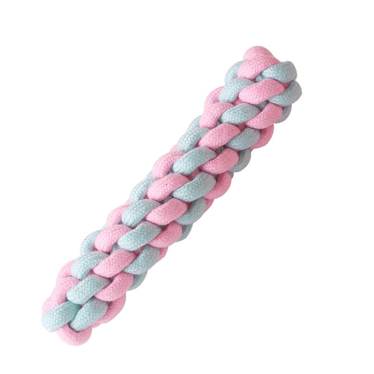 Juguete de limpieza de dientes molares para perros Cuerda de algodón tejida de color caramelo, Cotton Rope Single Ball, Single Ball, Double Ball, Hand Pulling Ball, 5 PCS Dumbbell Ball, 3 PCS Donut, Bone, Corn Stick, 7 Corn Handle Stick                ...