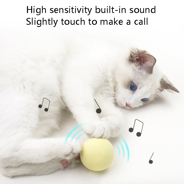 3 PCS Bola de juguete de gato divertido Simulación Animal Vocal Ball, EVA Material