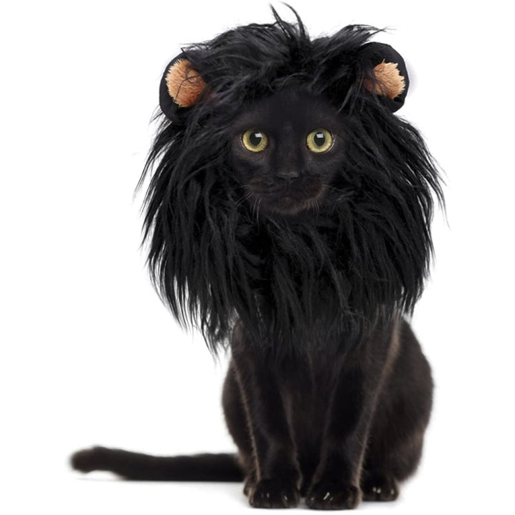 2 uds mascota perro gato imitación León tocado tocado peluca sombrero, S, L
