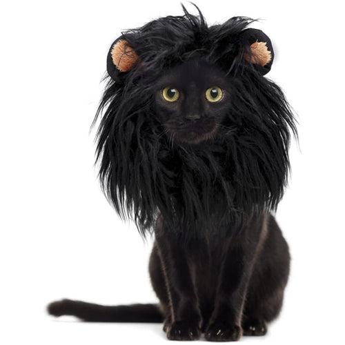 2 uds mascota perro gato imitación León tocado tocado peluca sombrero, S, L